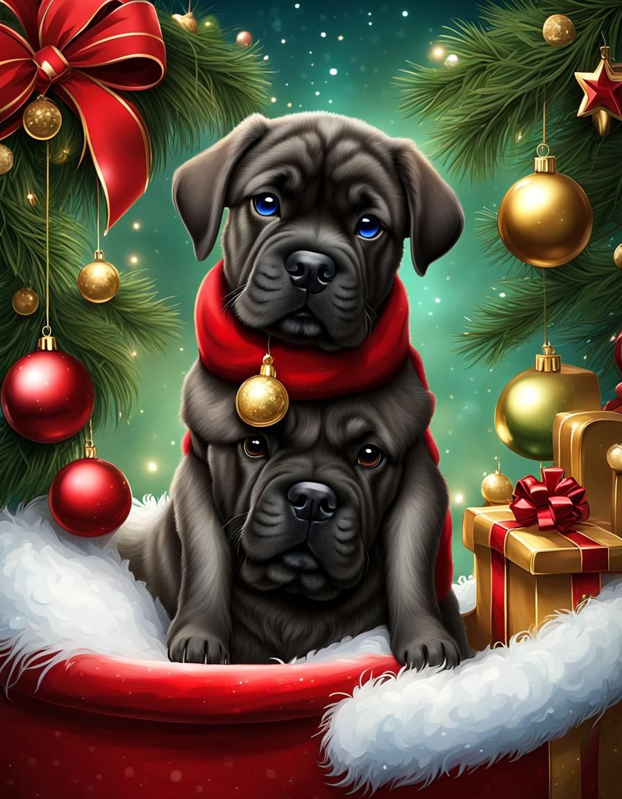 Deformed Christmas Cane Corso 🤔🤭😏🤫😅