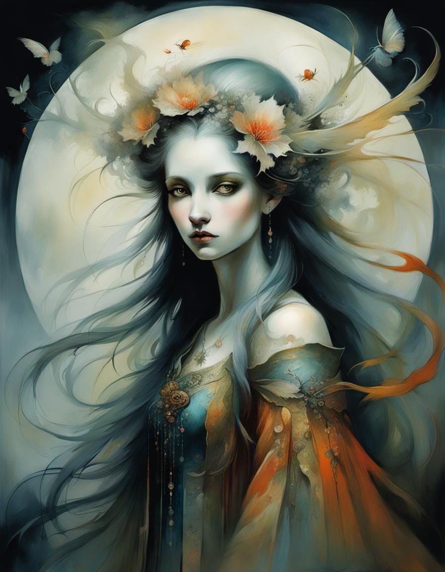 Dreamlike Portrait in Bachelier Style