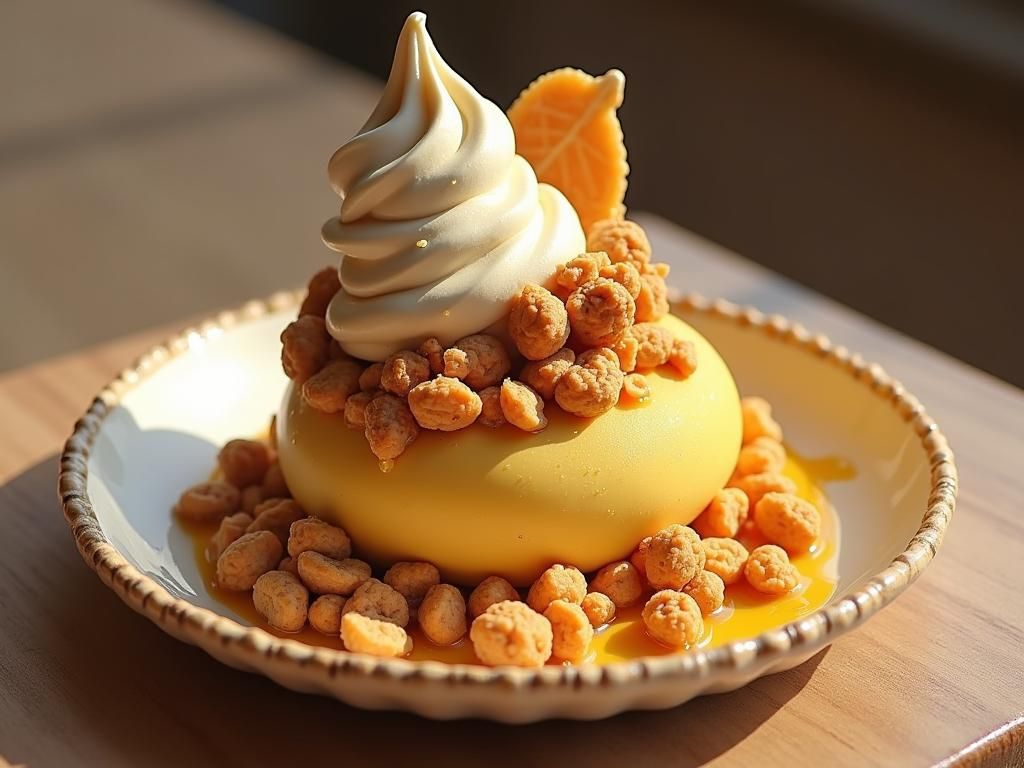 Exotic Fusion Dessert Cafe with Edible Spoons