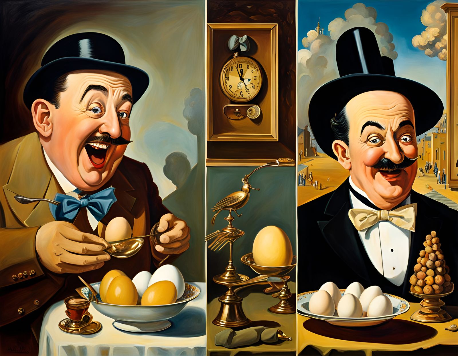 Surreal Hard Boiled Eggs and Nuts