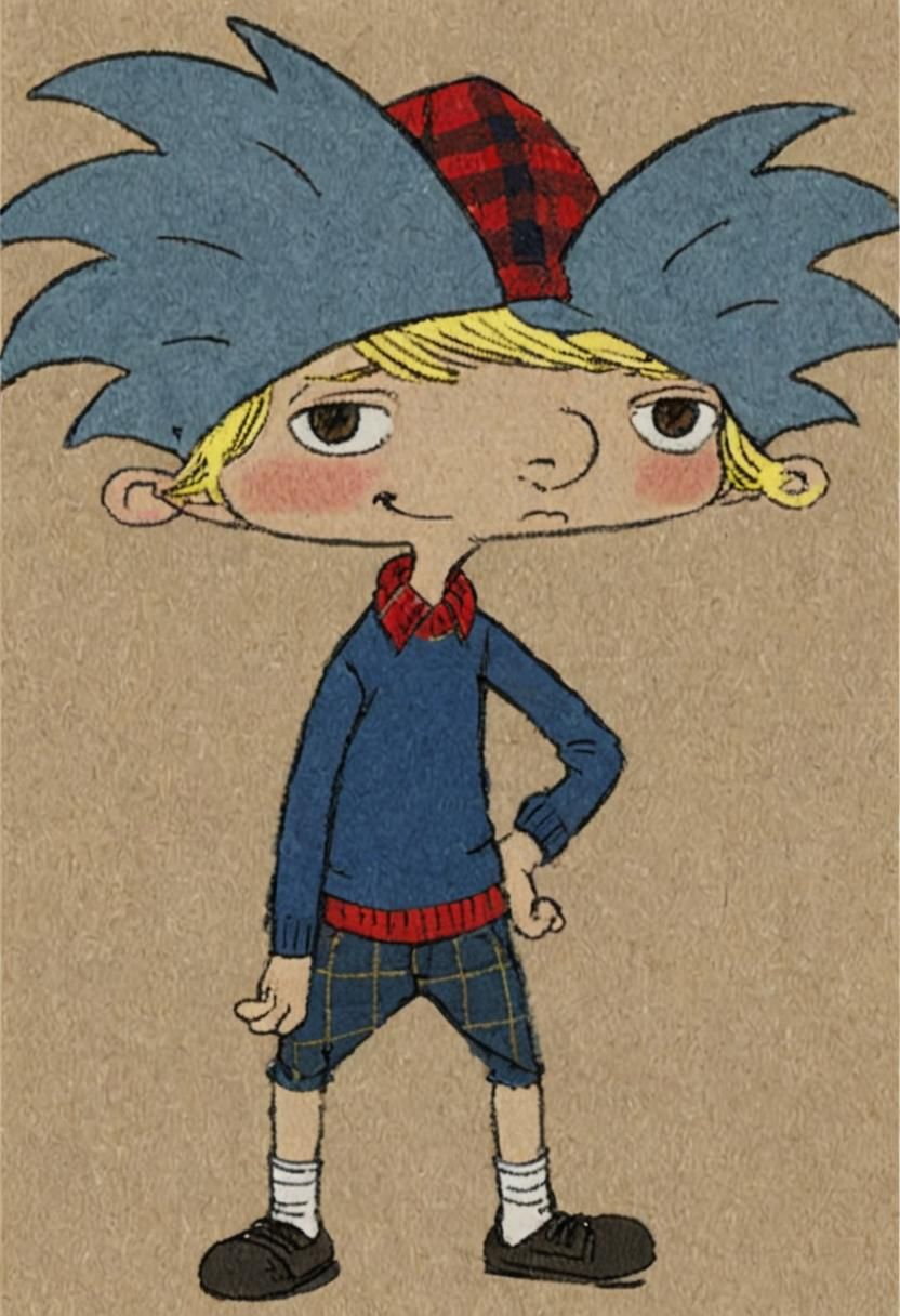 Arnold Shortman Cartoon Character Portrait