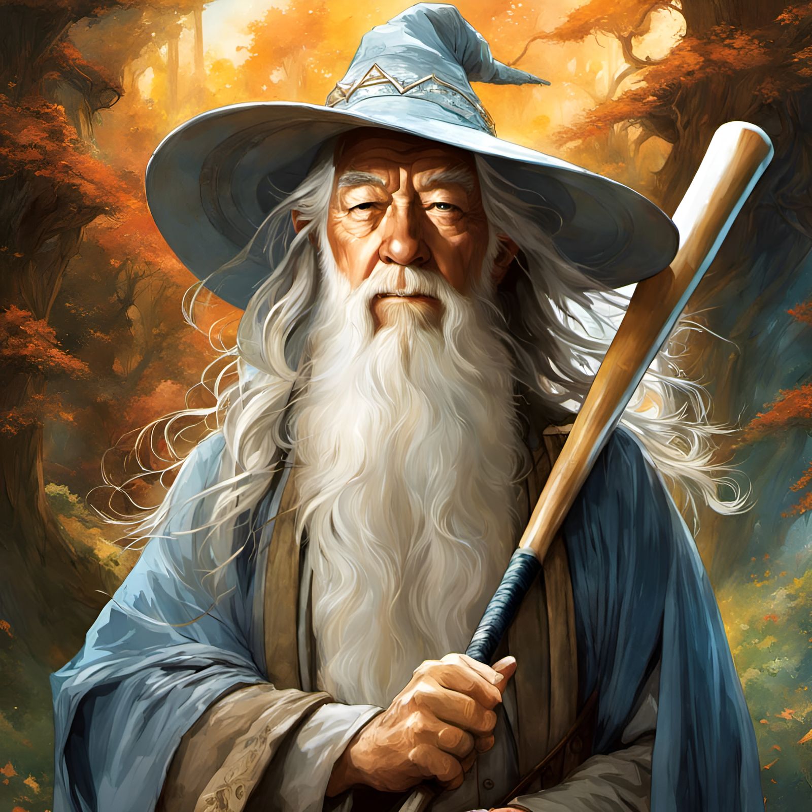 Gandalf Hits a Homerun: A Digital Art Fantasy