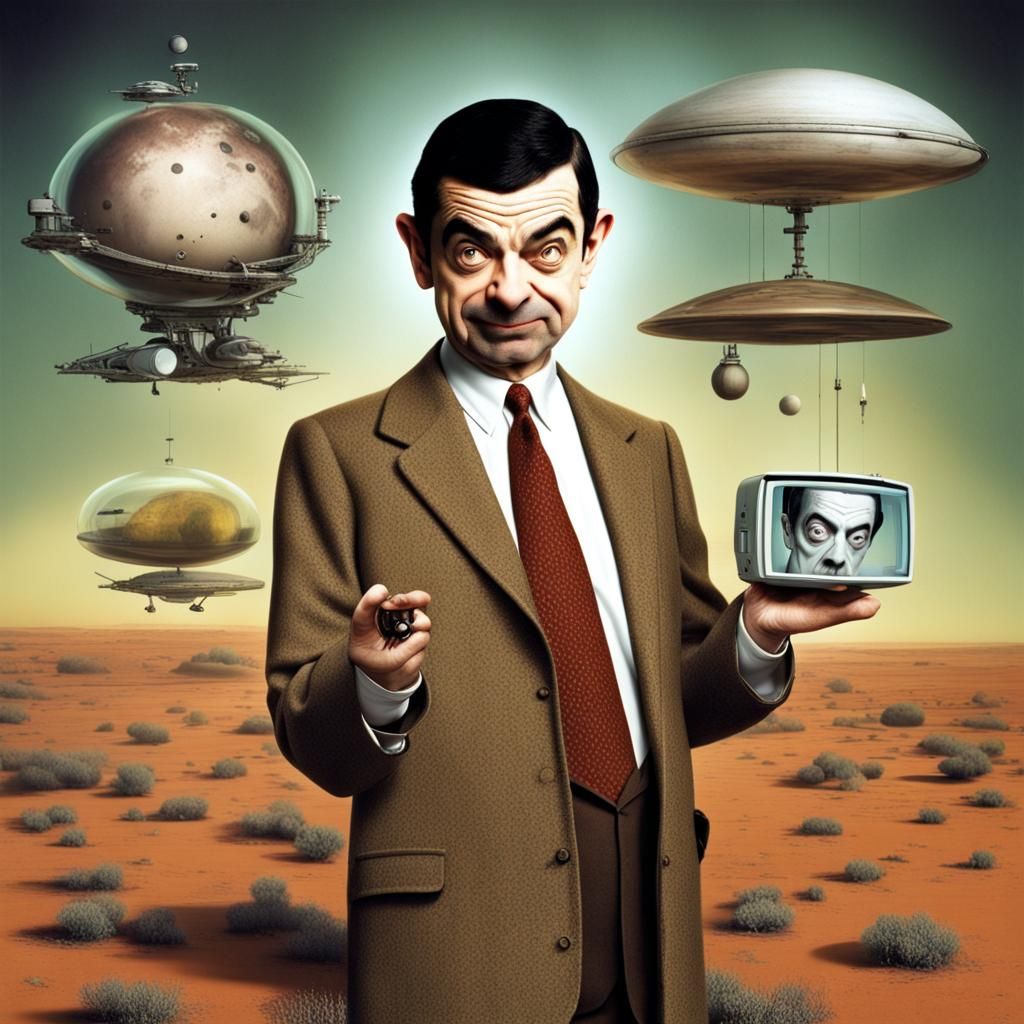 Mr. Bean in Surreal Sci-Fi World