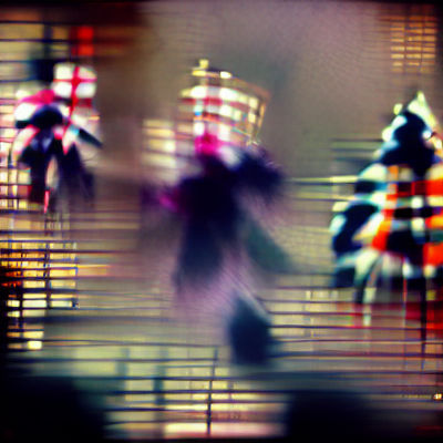 Surreal Dancing Figures in Francis Bacon Style