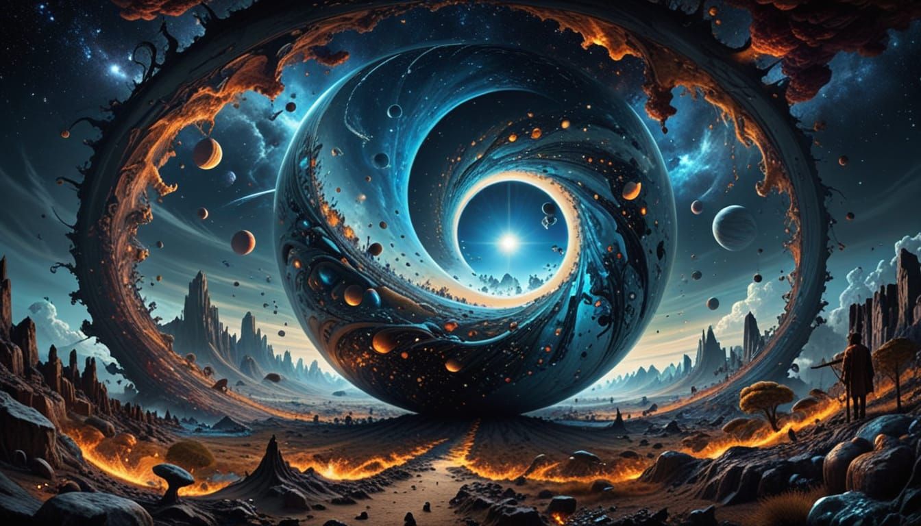 Surrealistic Worldscapes in Infinite Universe