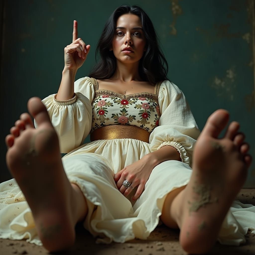 Dirt-Encrusted Feet: A Defiant Display of Resilience