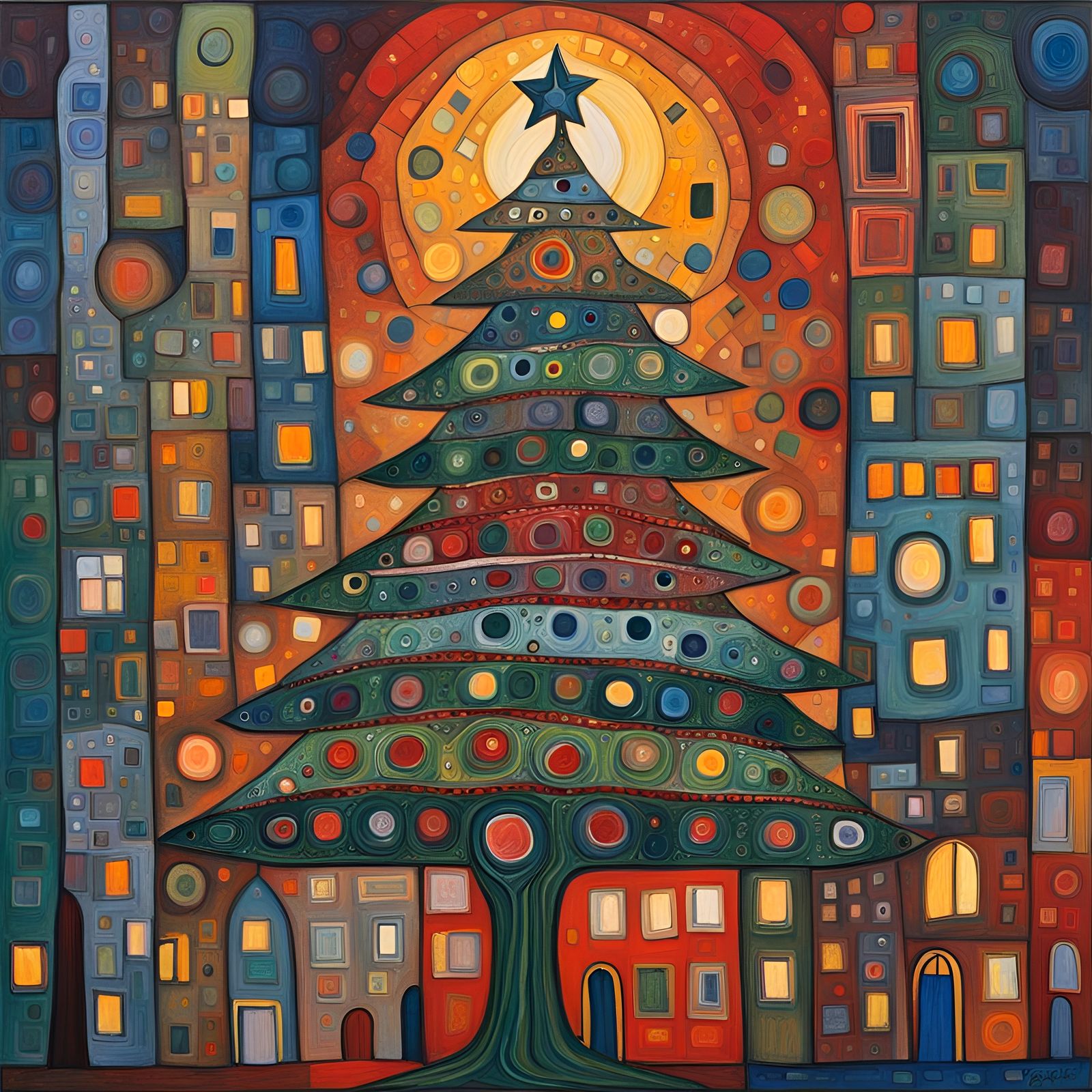 Hundertwasser Christmas Tree (II)
