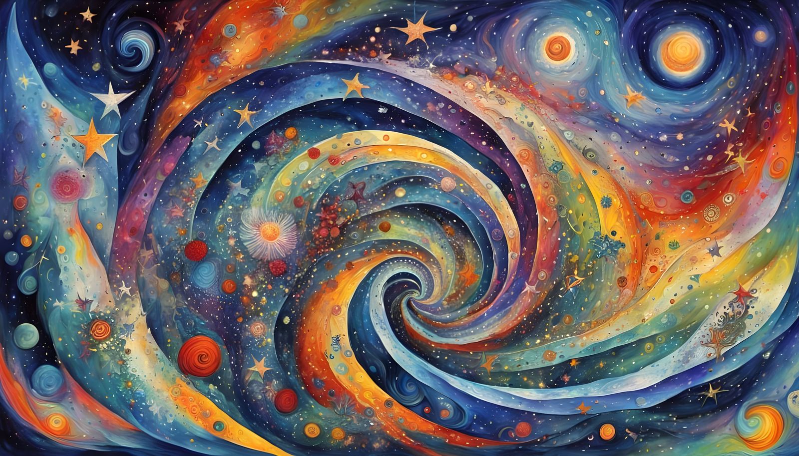 From a swirling vortex...