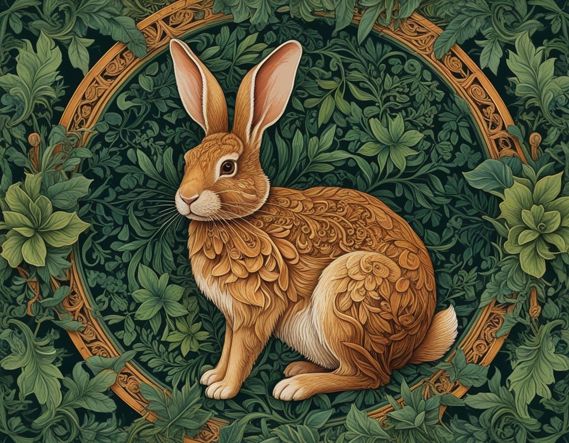 Rabbit in Golden Tessellation