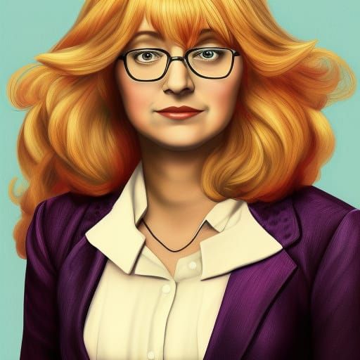 Bernadette Rostenkowski-Wolowitz: Hyperdetailed Portrait