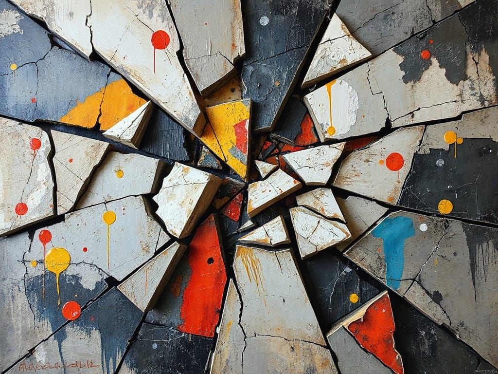 Fractured Abstraction in Discordant Color