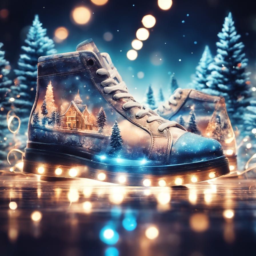 Dancing Shoes in Heavenly Christmas Glow