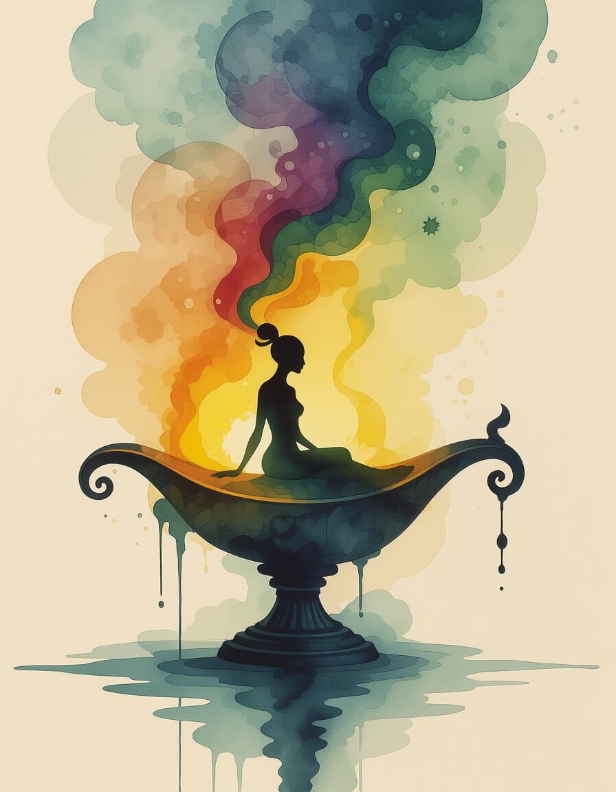 Djinn of the Galaxy: Abstract Alcohol Ink Art