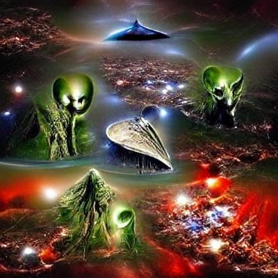 Spectacular Alien Civilization in Deep Space