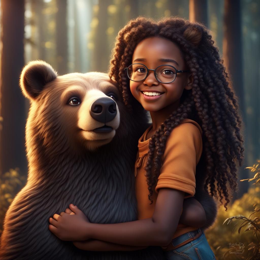 Girl and Bear: A Fantasy Friendship