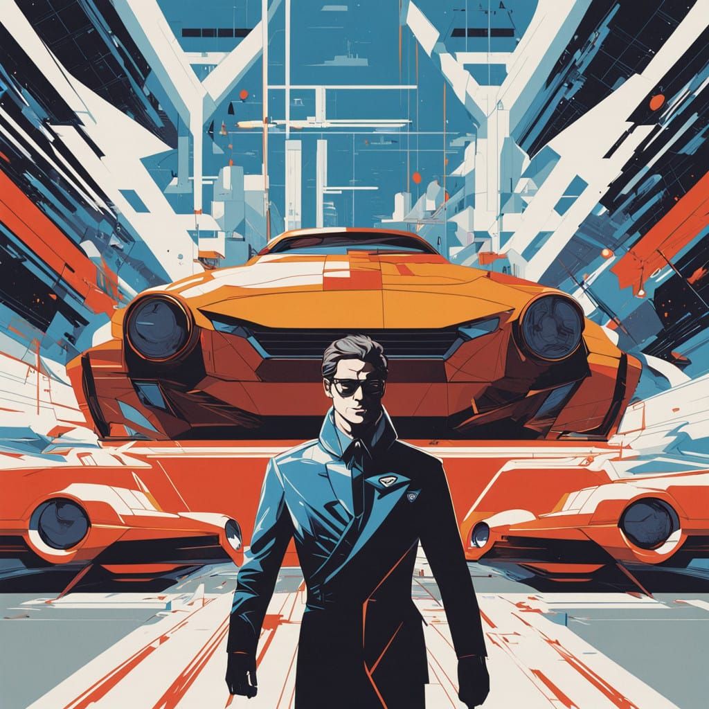 Bold Superman in Triadic Color Scheme