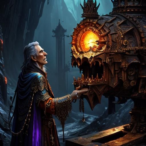 Epic 3D Portrait of Christopher Lee