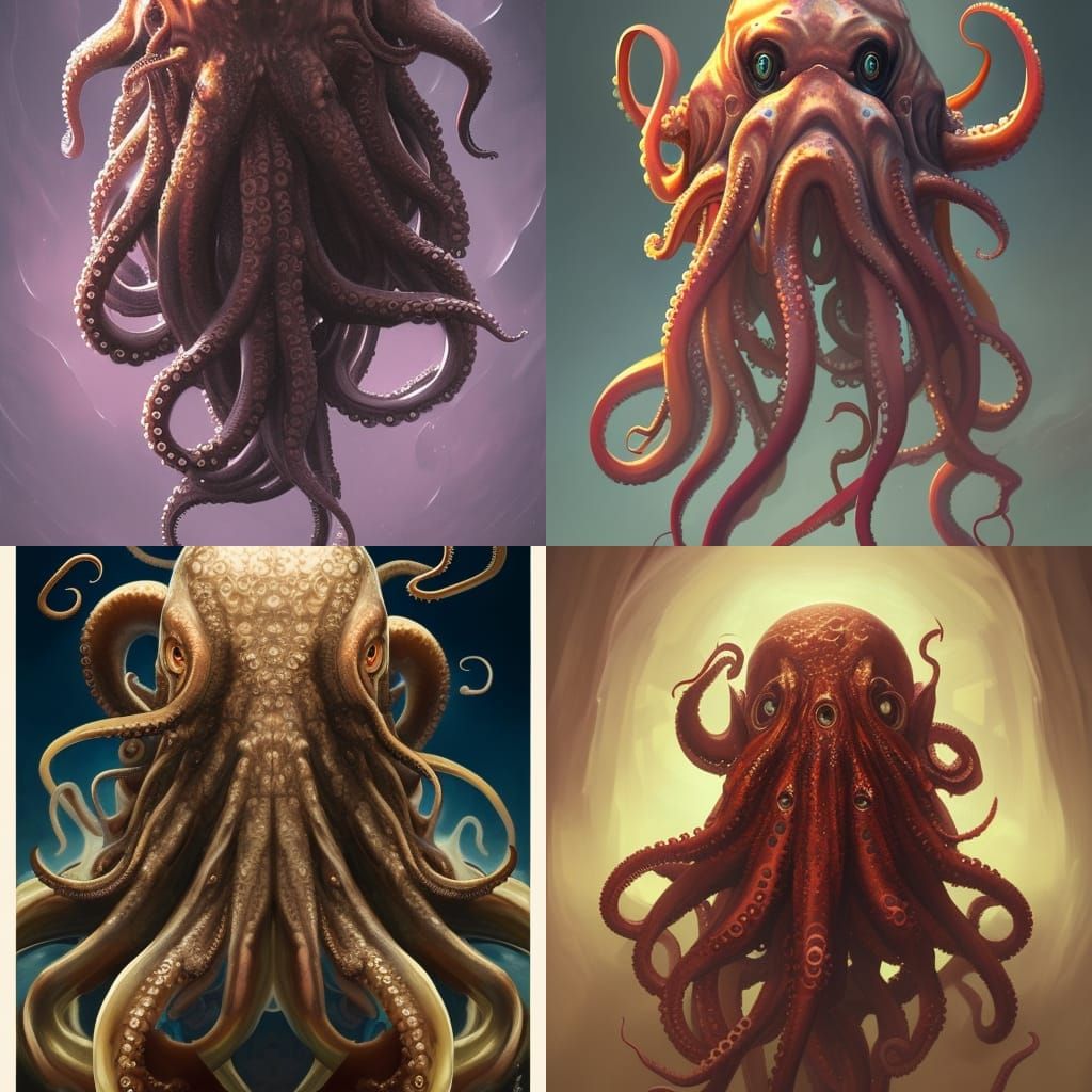 Creepy Cthulhu Half-Human Portrait in Unreal Engine 5