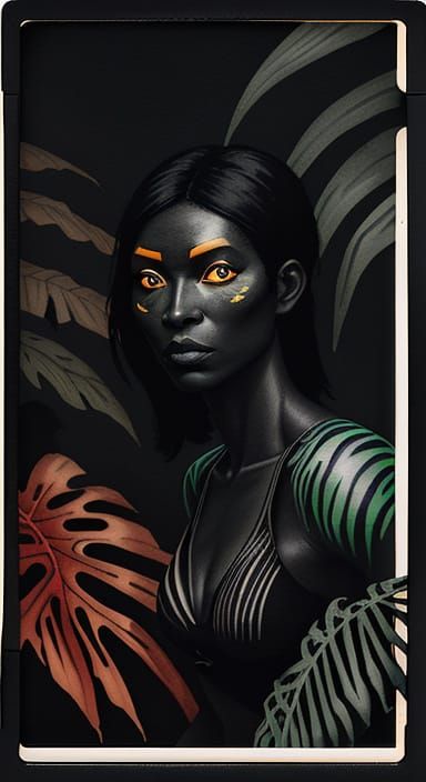 Jungle Explorer in Ligne Claire Watercolor