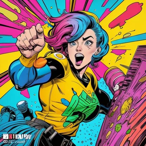 Cartoon Characters Bursting From Food Packaging