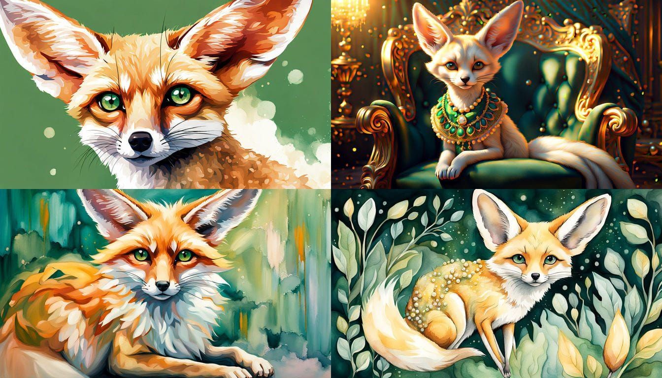 Exquisite Fennec Fox in Elegant Attire