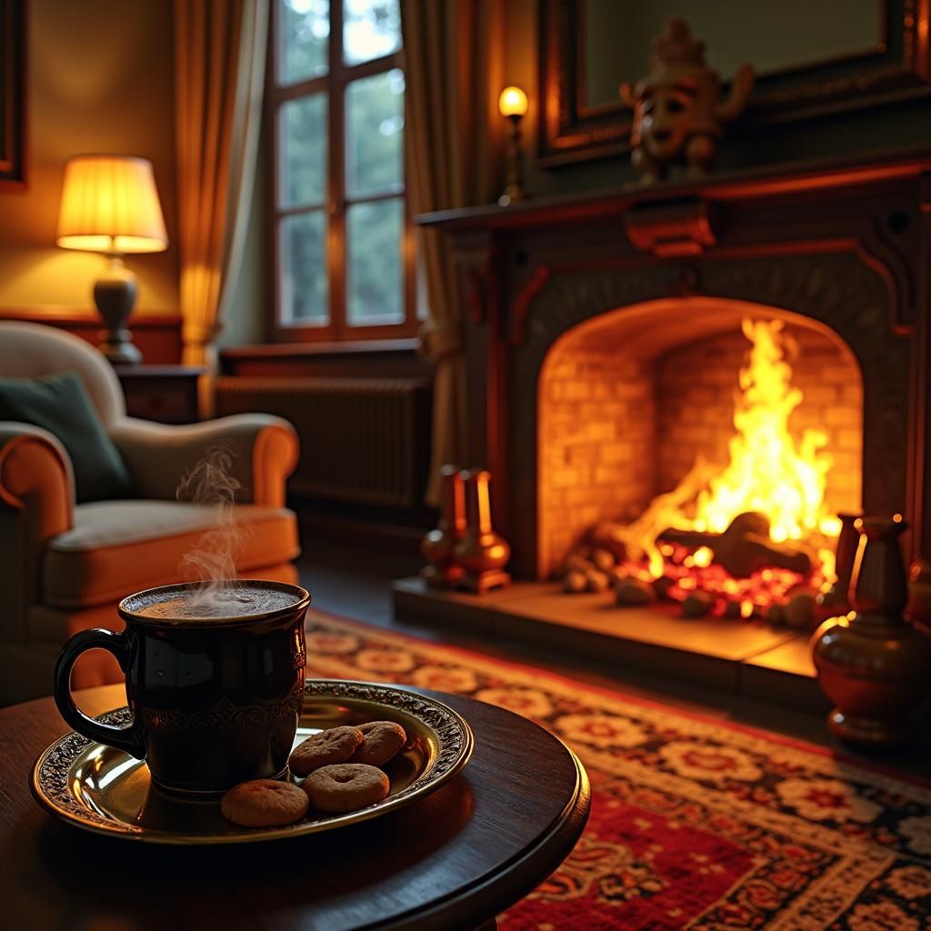 Fiery Lounge: Surreal Visions of Hell Emerging