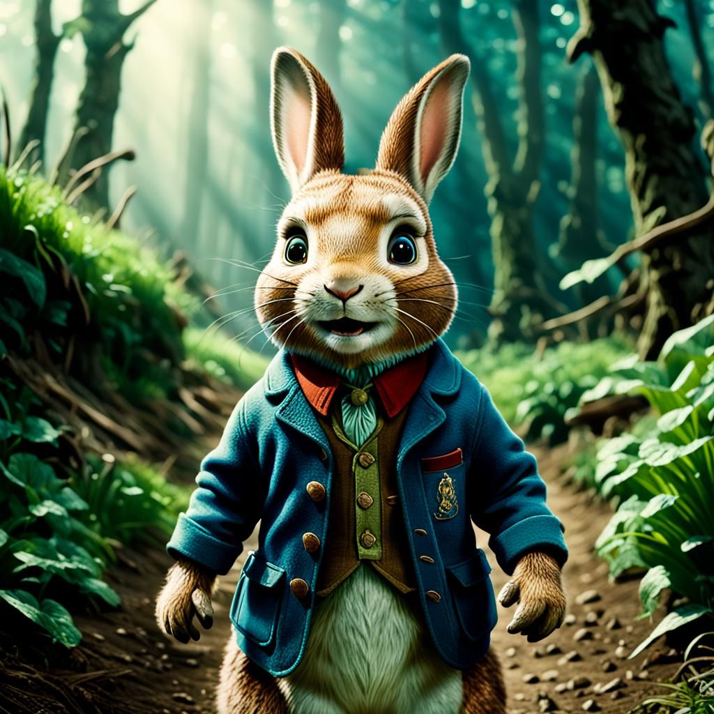 Cinematic Peter Rabbit Film Still