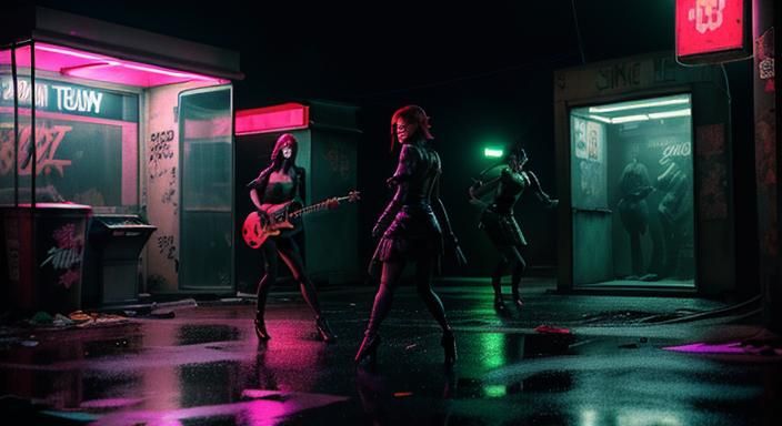 Parker Posey in Post-Apocalyptic Neon Dystopia