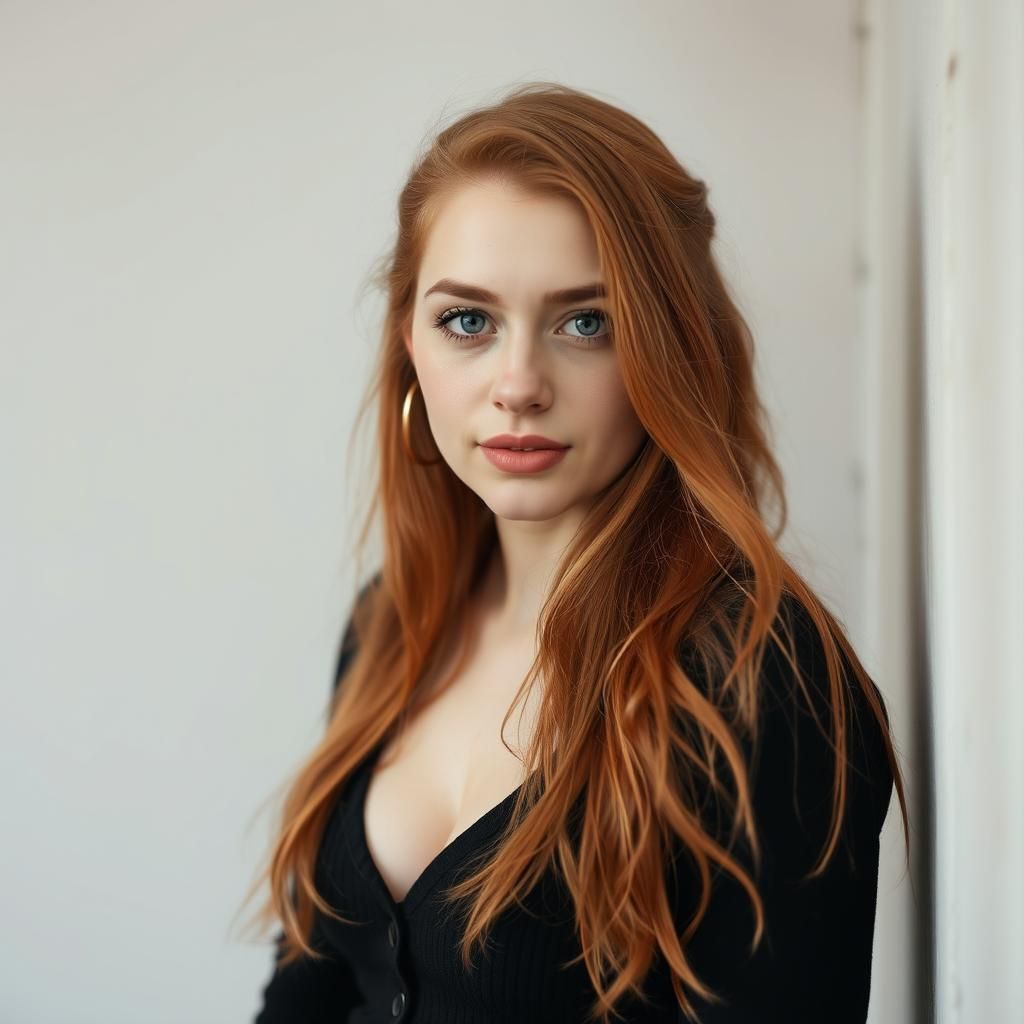 Portrait of a Beautiful Ginger Woman