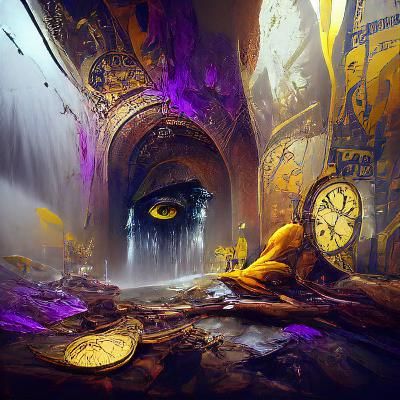 Time Dripping into Abyss: a Dark Fantasy Concept