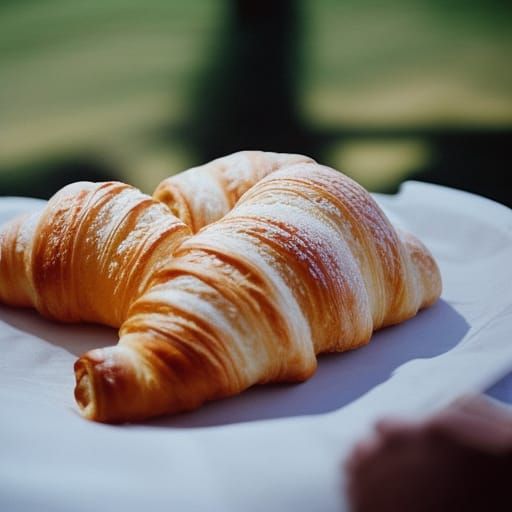 Buttery Croissants in Parisian Food Blog Style