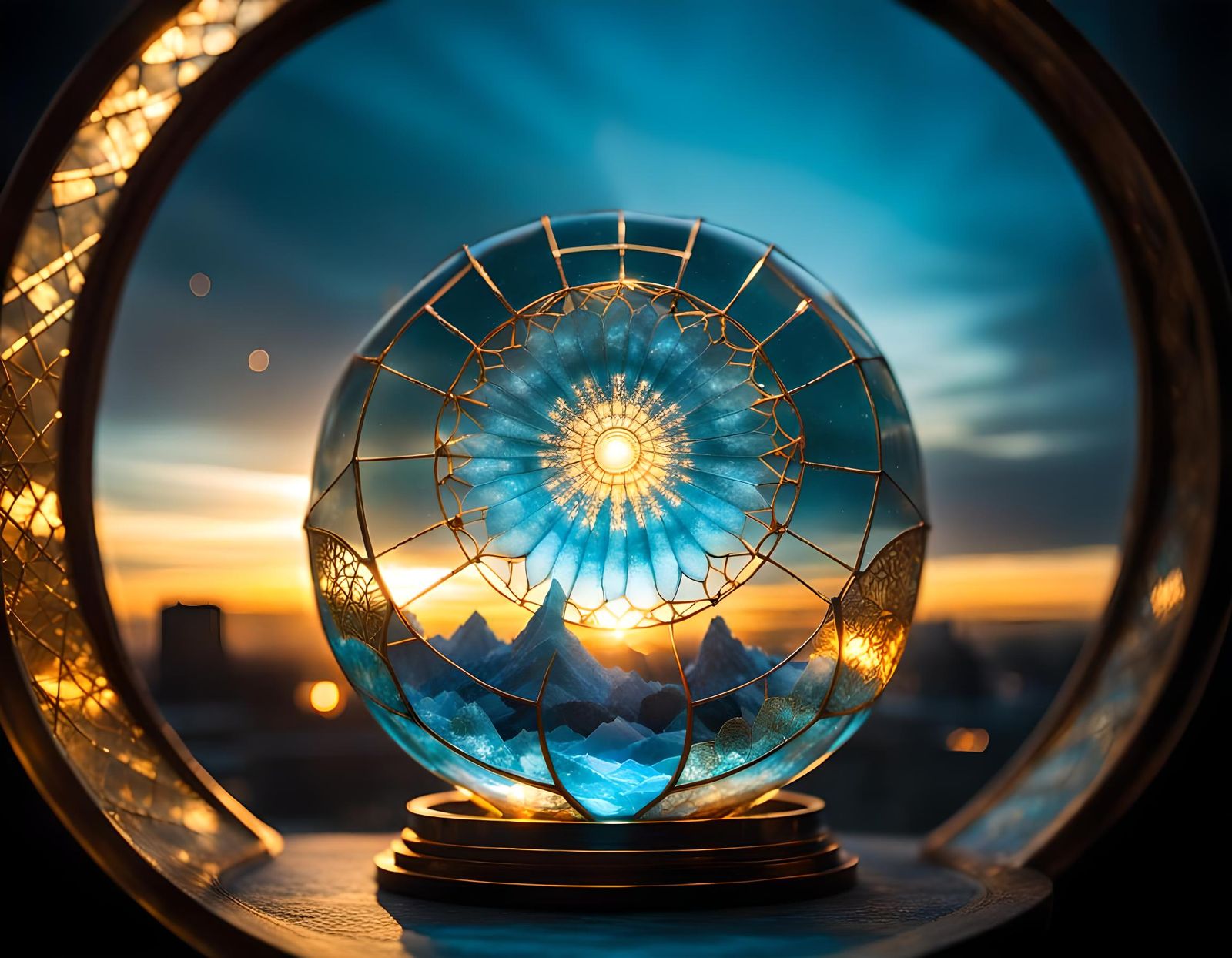 Glass City Prison: Ice Souls in Kintsugi Design