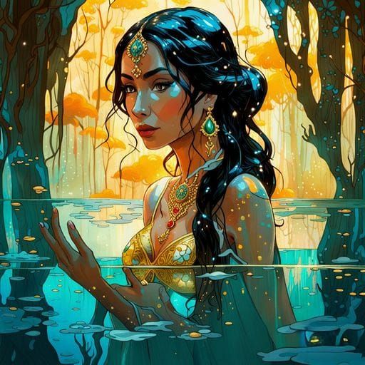 AI Generated Disney Princess Portrait