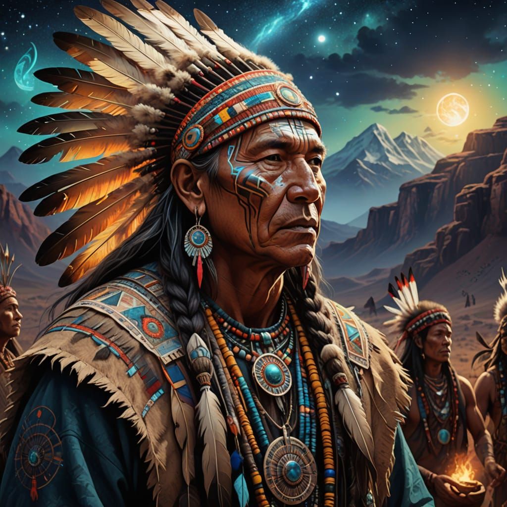 Surreal Shamanic Odyssey in Cosmic Style