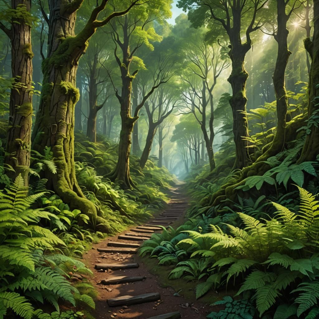 Forest Paths Diverge: A Matte Painting in Unreal Engine