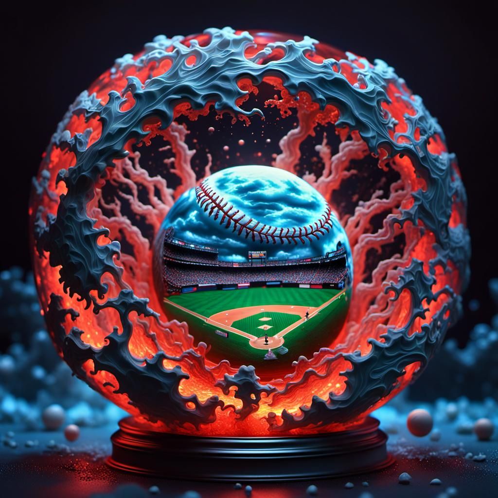 Transparent baseball