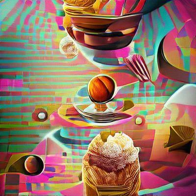 Dessert Extravaganza in Pop Art Style