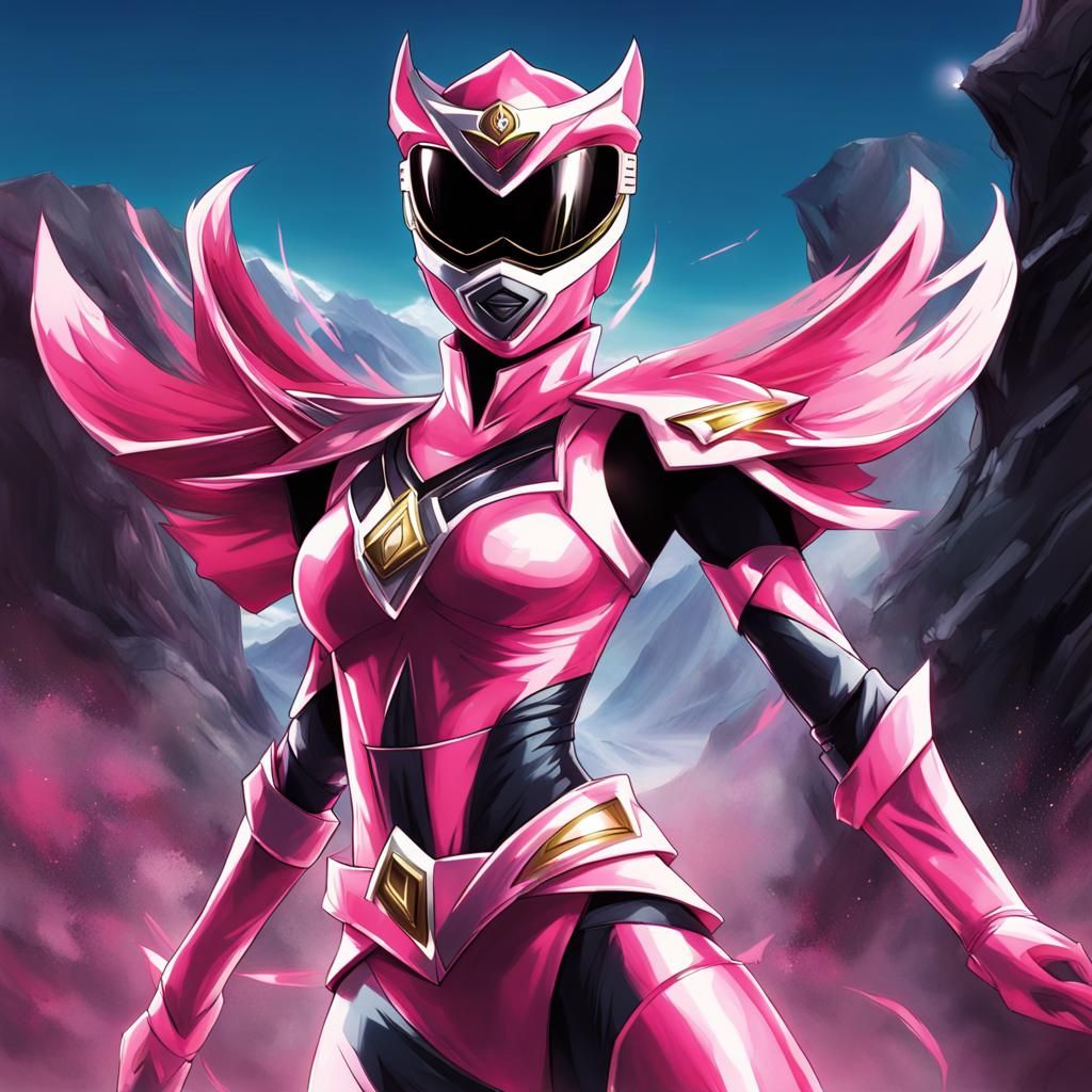 Pink Ranger as anime.