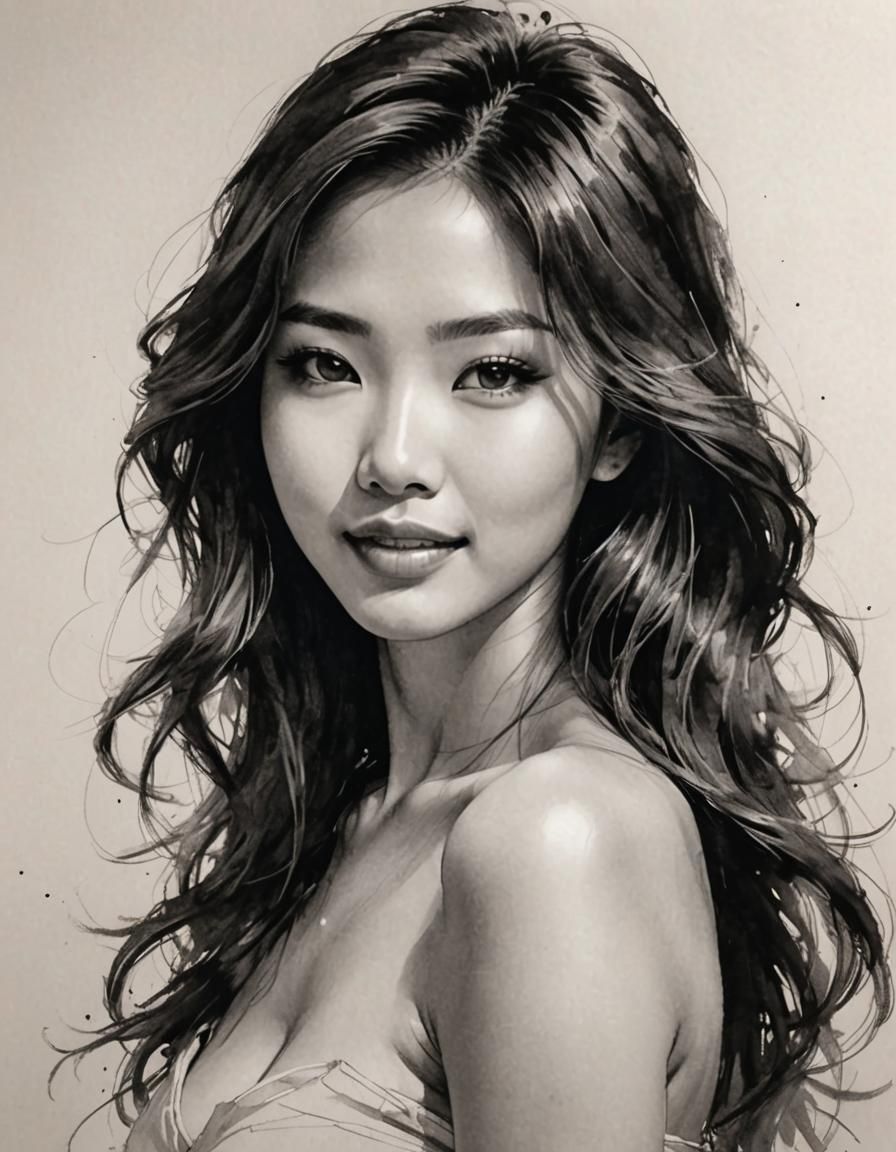 A gorgeous Korean woman
