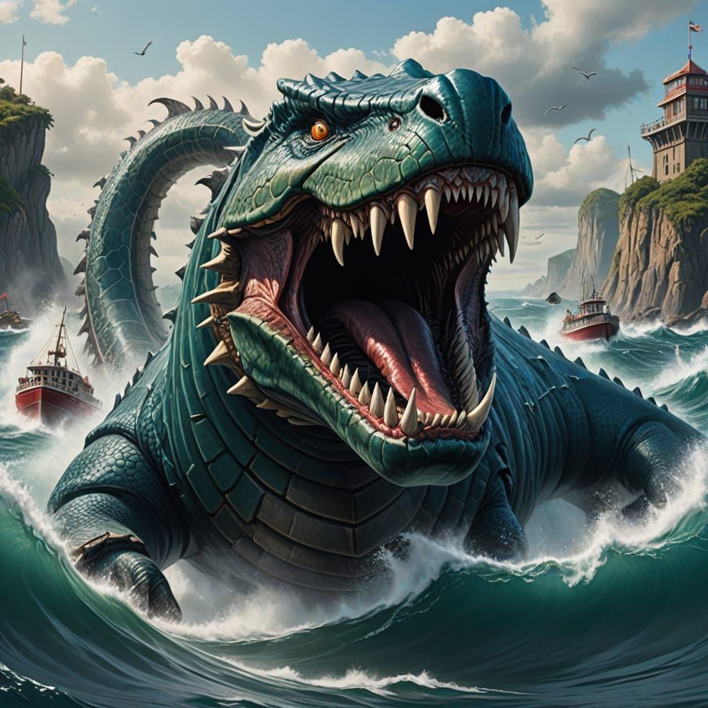 Giant Sea Serpent Jaws