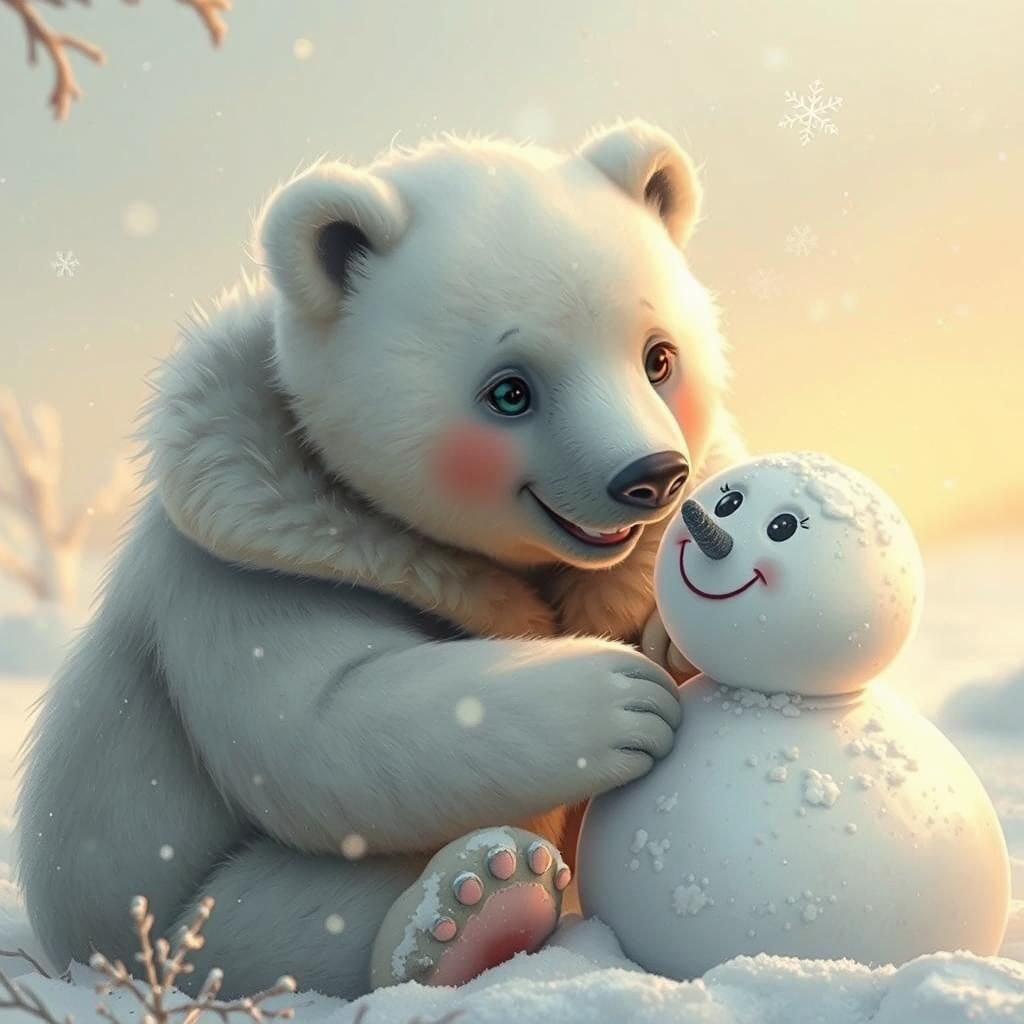 Baby Polar Bear's Winter Wonderland Adventure