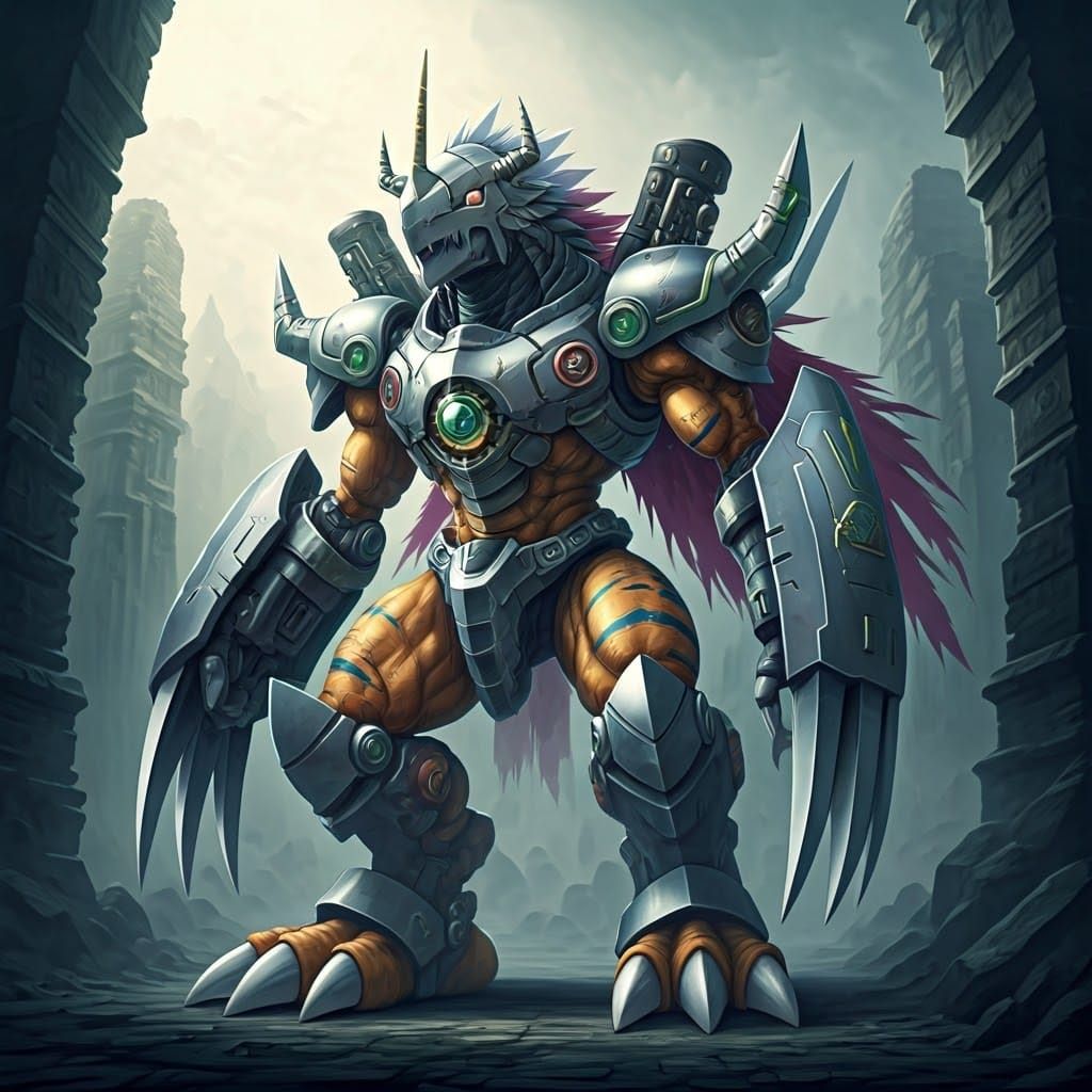 Cybernetic Digimon Embarks on Ancient Quest