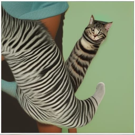 Cat and Tail Illustration