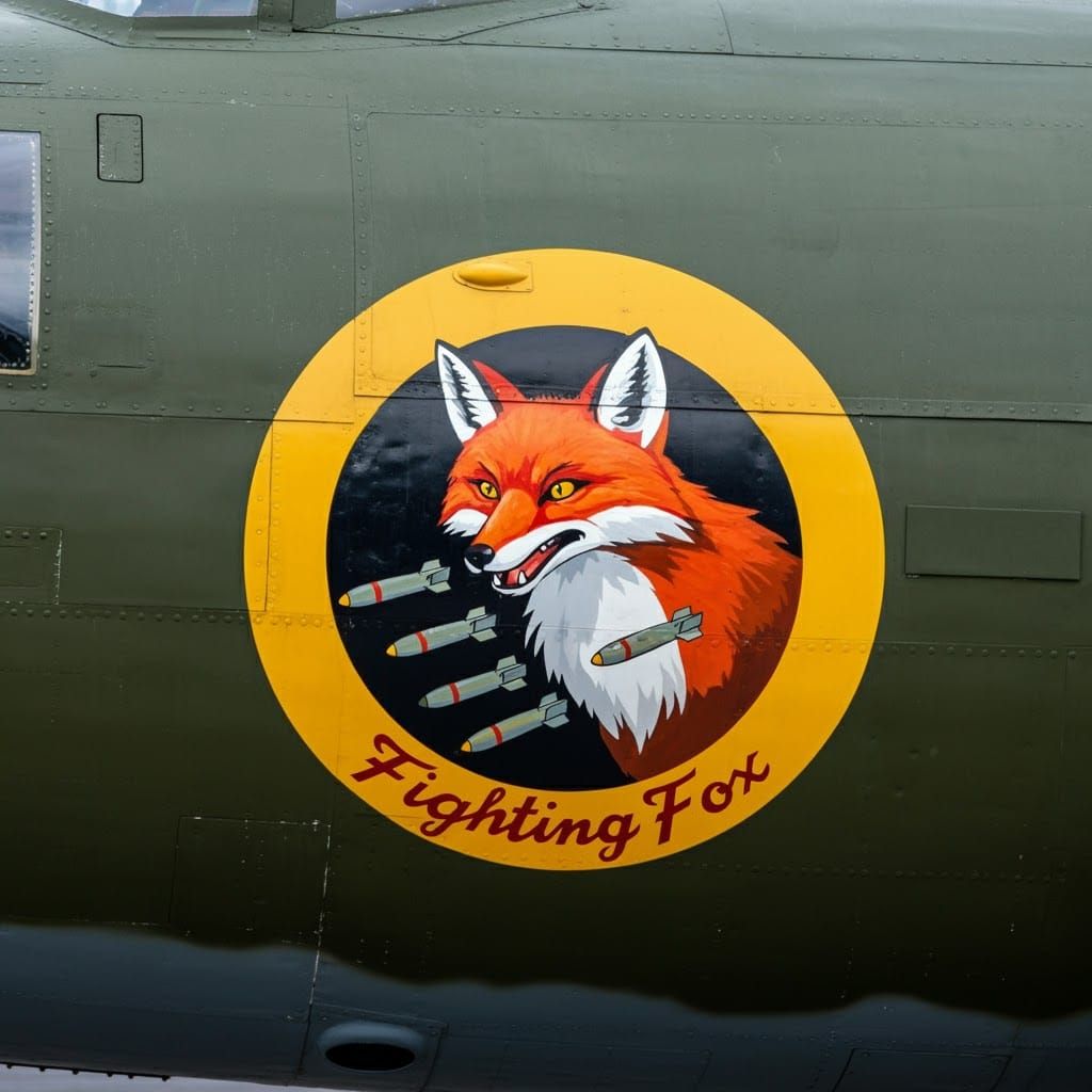 Fighting Fox Bomber Nose Art