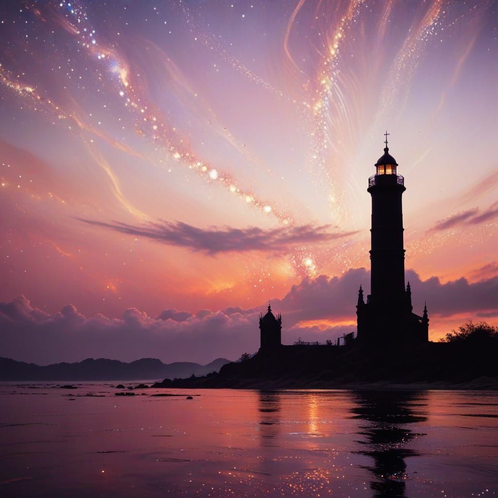 A Cosmic Dreamscape of Vibrant Starlight and Ethereal Glow