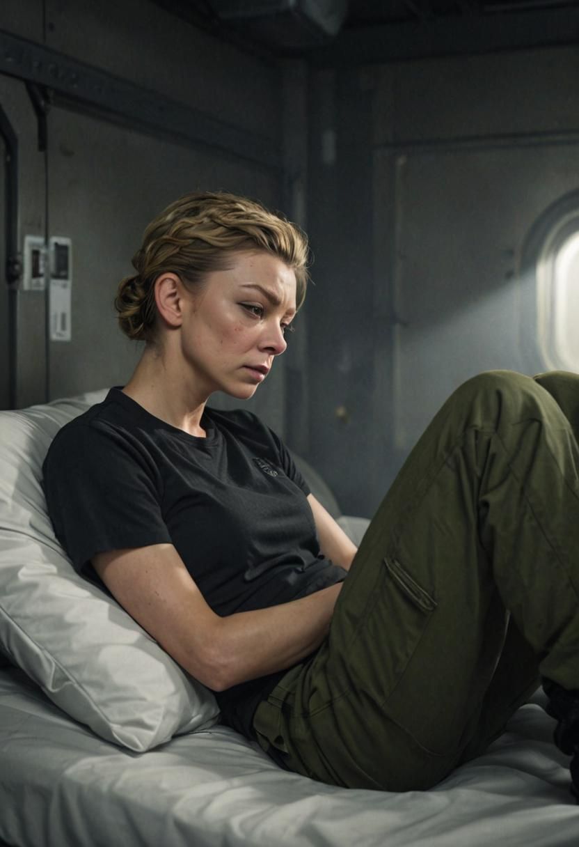 Natalie Dormer in Fetal Position, Tears Flowing