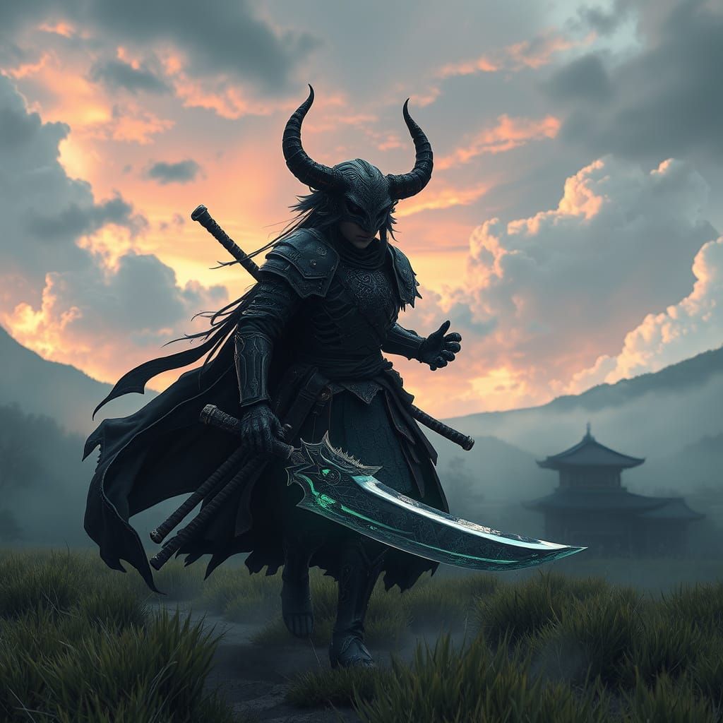 Fearless Female Warrior in Feudal Japan