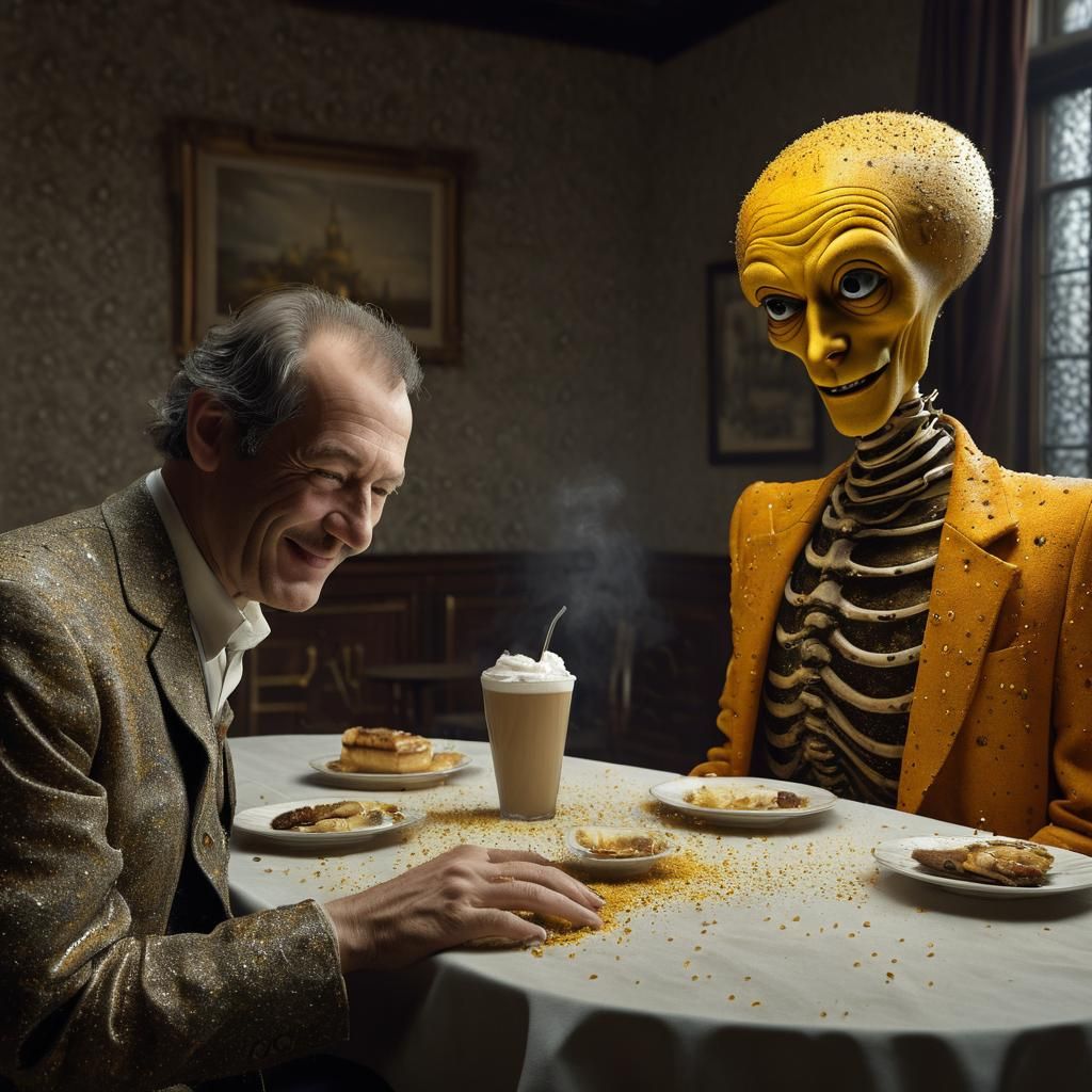 Extravagant Alien Party: Photo-realistic Magical Realism