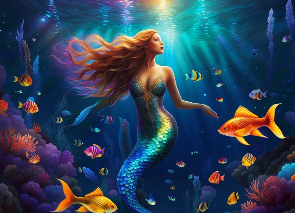 A Beautiful Mermaid who inspire our imagination of Atlantis