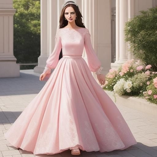 Whimsical Flowery Wedding Guest Dress Design
